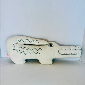 White Crocodile Plush Cushion/Toy